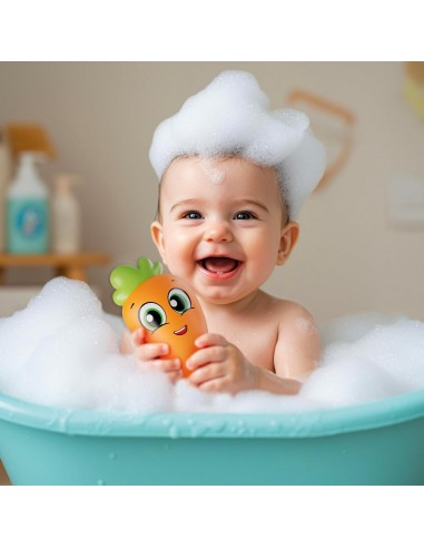Carotina Baby Vegetables Bath Fun – Floating Bath Toy Set with Vegetables for Babies and Toddlers 12+ Months LIS113705 Liscia...