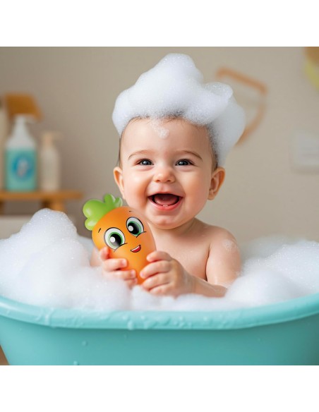 Carotina Baby Vegetables Bath Fun – Gioco da Bagno con Verdure Galleggianti per Neonati e Bambini 12+ Mesi LIS113705 Lisciani...