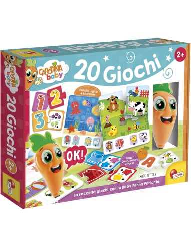 Carotina Baby Talking Pen – Set of 20 Interactive Educational Games for Kids 3+ Years ITA LIS110001 Lisciani | Futurartshop.com