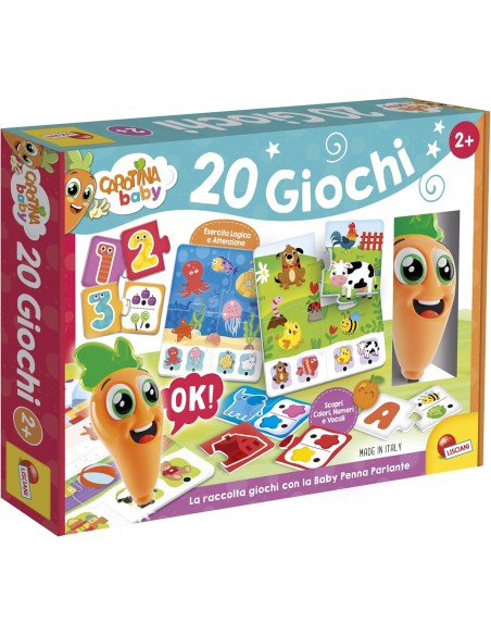 Carotina Baby Talking Pen – Set of 20 Interactive Educational Games for Kids 3+ Years ITA LIS110001 Lisciani | Futurartshop.com