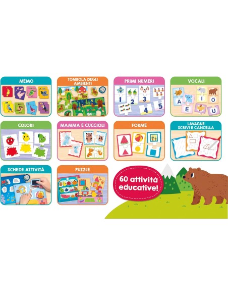 Carotina Baby 60 Games – Interactive Educational Maxi Set with Learning Activities for Kids 2+ Years ITA LIS102877 Lisciani |...