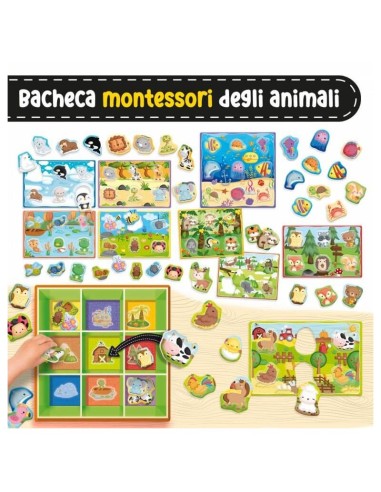 Happy Animals Montessori Baby – Gioco Educativo per Bambini LIS92772 Lisciani | Futurartshop.com