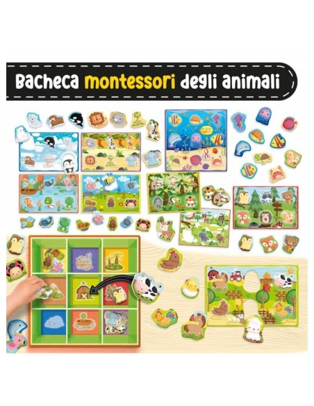 Happy Animals Montessori Baby – Educational Toy for Toddlers LIS92772 Lisciani | Futurartshop.com