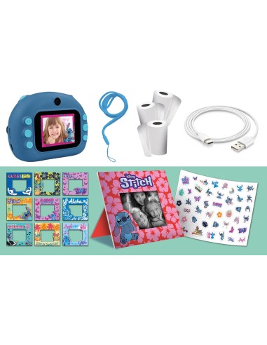 Stitch Print Cam – Instant Print Camera for Kids with Stickers LIS107247 Lisciani | Futurartshop.com