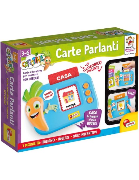 Carotina Carte Parlanti – Gioco Educativo Interattivo per Bambini LIS109920 Lisciani | Futurartshop.com