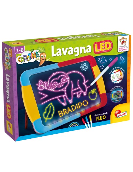 Carotina Lavagna LED – Lavagna Luminosa Educativa per Bambini LIS77441 Lisciani | Futurartshop.com