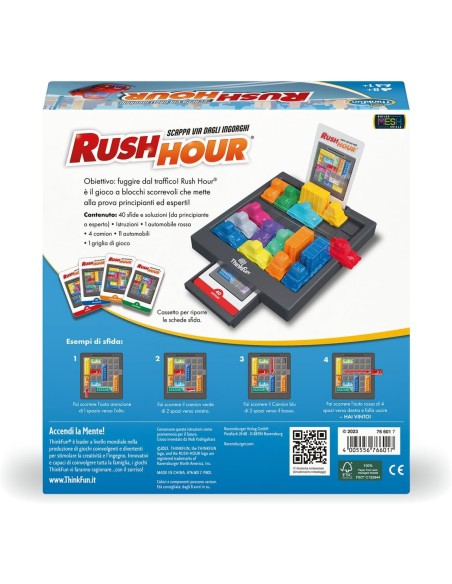 Tinkfun Rush Hour – Logic Puzzle Board Game for Kids RAV763009 Ravensburger | Futurartshop.com