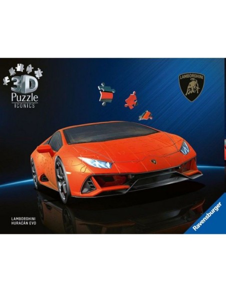 3D Puzzle Lamborghini Huracán EVO – 158-Piece Model for Kids RAV08052 Ravensburger | Futurartshop.com