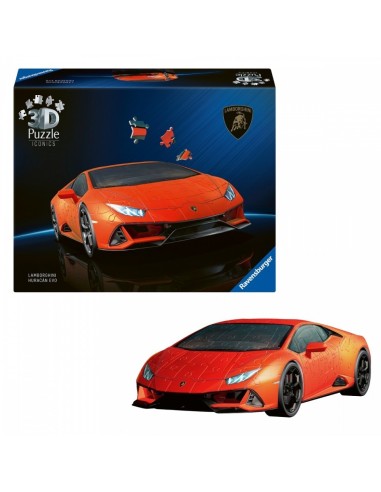 3D Puzzle Lamborghini Huracán EVO – 158-Piece Model for Kids RAV08052 Ravensburger | Futurartshop.com