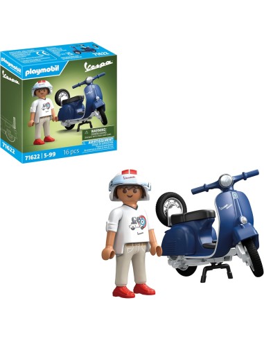 Playmobil Vespa 71622 Sprint Veloce Blue – Collectible Scooter Model PLA71622 Playmobil | Futurartshop.com