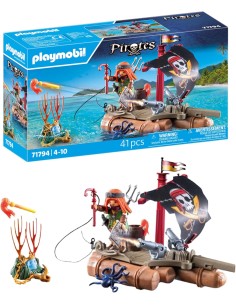 Playmobil 71794 Pirate Raft with Treasure – Pirate Playset PLA71794 Playmobil | Futurartshop.com