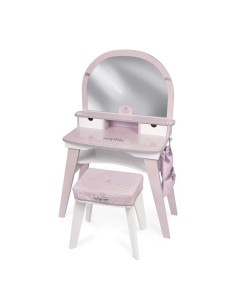 Sophie XL Wooden Vanity Table with Mirror and Chair KREDE55775 Decuevas | Futurartshop.com