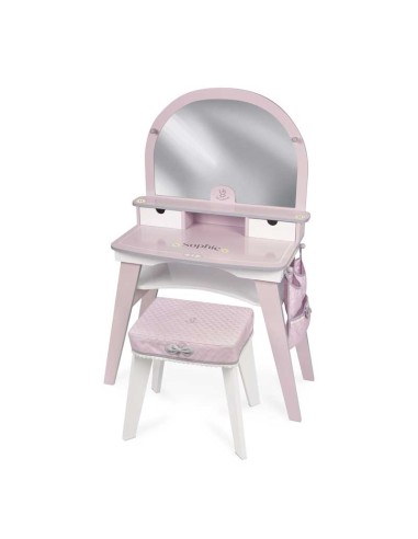Sophie Tavolo da Trucco XL in Legno con Specchiera e Sedia KREDE55775 Decuevas | Futurartshop.com