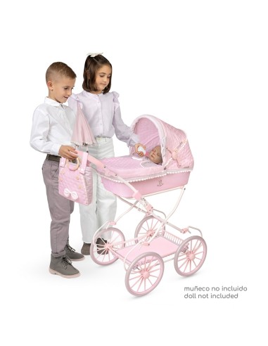 Sophie Folding Doll Pram with Bag, Sheets and Umbrella KREDE81075 Decuevas | Futurartshop.com