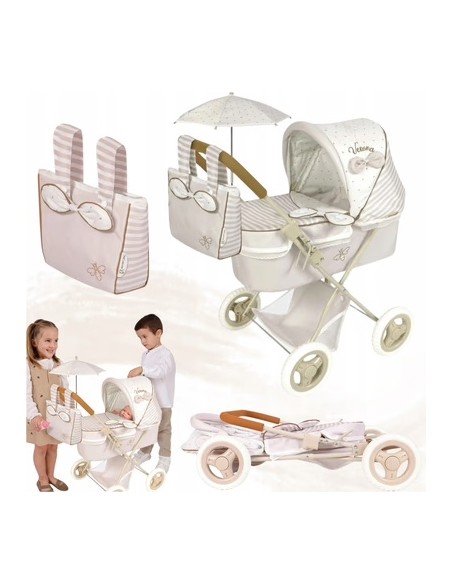 Verona DeCuevas Doll Stroller with Bag, Umbrella and Bedding Set KRE85078 Decuevas | Futurartshop.com