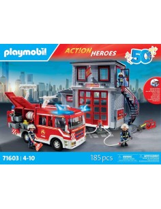 Playmobil 71603 Fire Rescue Mega Set – Firefighter Team & Vehicles PLA71603 Playmobil | Futurartshop.com
