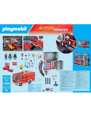 Playmobil 71603 Mega Set dei Vigili del Fuoco – Grande Set con Squadra e Mezzi PLA71603 Playmobil | Futurartshop.com