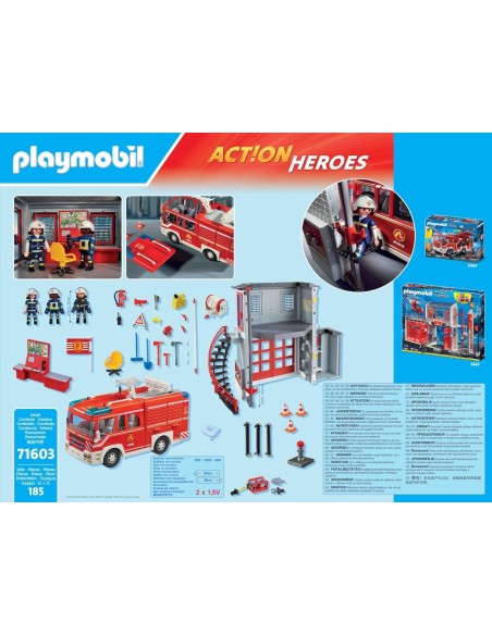 Playmobil 71603 Mega Set dei Vigili del Fuoco – Grande Set con Squadra e Mezzi PLA71603 Playmobil | Futurartshop.com