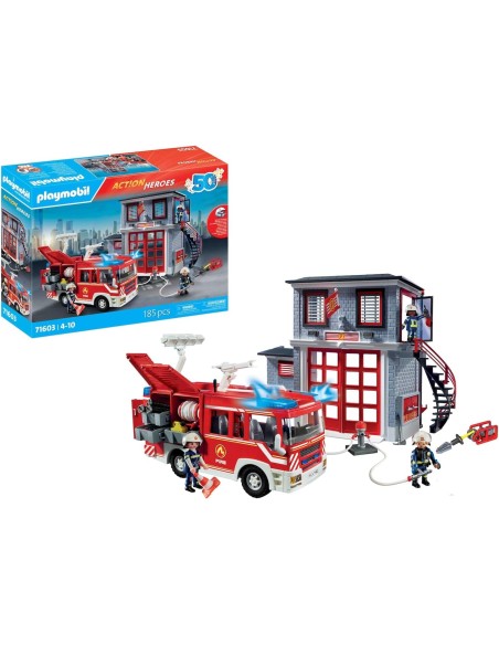 Playmobil 71603 Fire Rescue Mega Set – Firefighter Team & Vehicles PLA71603 Playmobil | Futurartshop.com