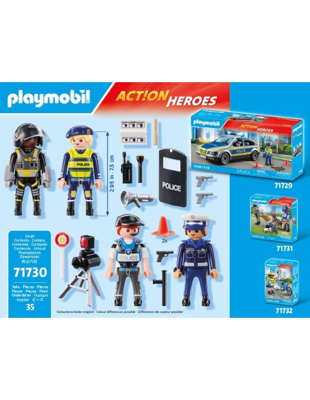 Playmobil 71730 Action Heroes – Set Personaggi della Polizia PLA71730 Playmobil | Futurartshop.com