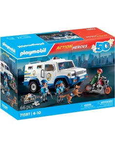 Playmobil 71597 Action Heroes – Furgone Portavalori con Polizia PLA71597 Playmobil | Futurartshop.com