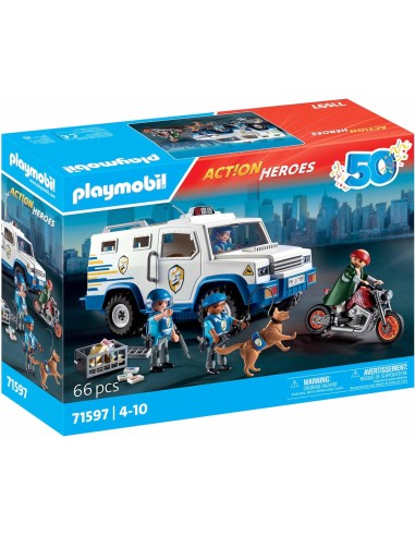 Playmobil 71597 Action Heroes – Police Cash Transport Van PLA71597 Playmobil | Futurartshop.com