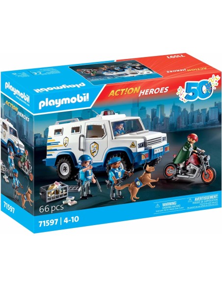 Playmobil 71597 Action Heroes – Furgone Portavalori con Polizia PLA71597 Playmobil | Futurartshop.com