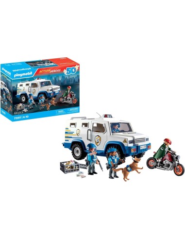 Playmobil 71597 Action Heroes – Police Cash Transport Van PLA71597 Playmobil | Futurartshop.com