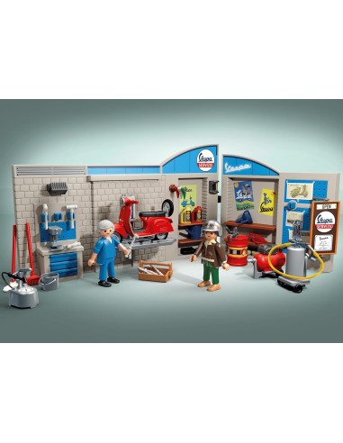 Playmobil 71620 Garage Vespa Anni ’60 – Set con Piattaforma Sollevabile PLA71620 Playmobil | Futurartshop.com