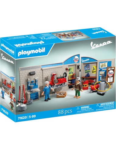 Playmobil 71620 1960s Vespa Garage – Set with Mobile Lift Platform PLA71620 Playmobil | Futurartshop.com
