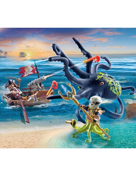 Playmobil 71419 Pirate vs Giant Octopus – Pirate Adventure Playset PLA71419 Playmobil | Futurartshop.com
