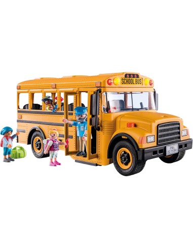 Playmobil 70983 School Bus – Yellow Bus Playset with Figures PLA70983 Playmobil | Futurartshop.com