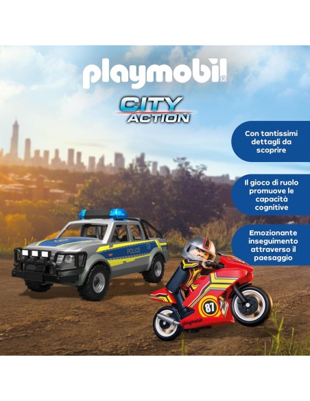 Playmobil 71875 Polizia – Inseguimento con Pick-Up e Set di Accessori PLA71875 Playmobil | Futurartshop.com