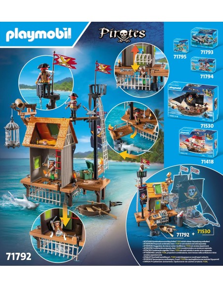 Playmobil 71792 Pirate Harbor – Pirate Port with Prison and Accessories PLA71792 Playmobil | Futurartshop.com