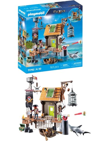 Playmobil 71792 Approdo dei Pirati – Porto Pirata con Prigione e Accessori PLA71792 Playmobil | Futurartshop.com