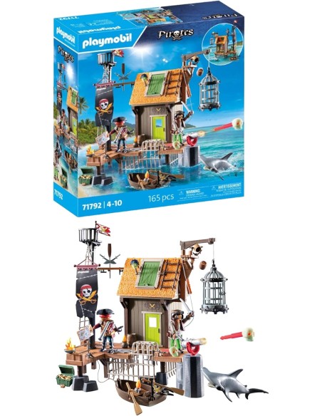 Playmobil 71792 Pirate Harbor – Pirate Port with Prison and Accessories PLA71792 Playmobil | Futurartshop.com