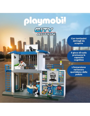 Playmobil 71874 Stazione di Polizia – Set con Sala Ricerche e Agenti PLA71874 Playmobil | Futurartshop.com