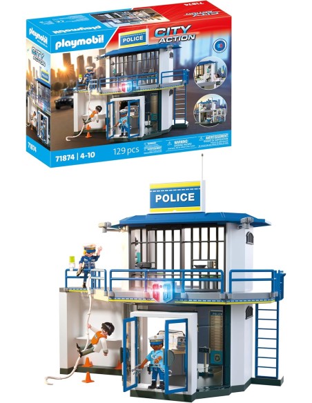 Playmobil 71874 Stazione di Polizia – Set con Sala Ricerche e Agenti PLA71874 Playmobil | Futurartshop.com