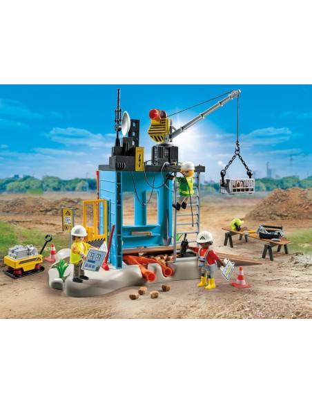 Playmobil 71650 Action Heroes – Cantiere Edile con Operai e Accessori PLA71650 Playmobil | Futurartshop.com