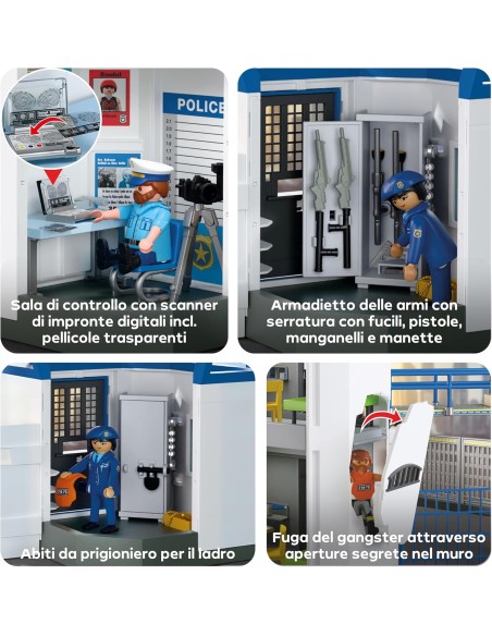 Playmobil 71873 Centrale di Polizia – Set con Celle, Agenti e Accessori PLA71873 Playmobil | Futurartshop.com