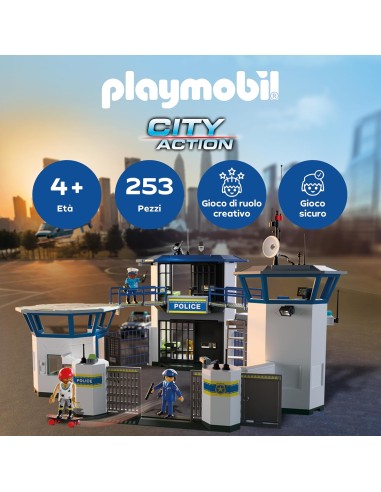 Playmobil 71873 Centrale di Polizia – Set con Celle, Agenti e Accessori PLA71873 Playmobil | Futurartshop.com