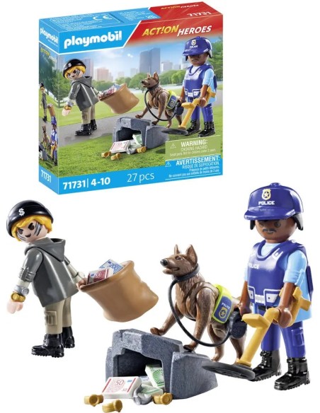 Playmobil 71731 Police – K9 Unit with Dog and Officer PLA71731 Playmobil | Futurartshop.com