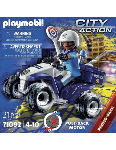Playmobil 71092 Quad della Polizia – Veicolo con Agente e Accessori PLA71092 Playmobil | Futurartshop.com
