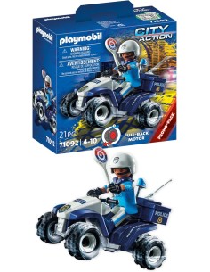 Playmobil 71092 Police Quad – Vehicle with Officer and Accessories PLA71092 Playmobil | Futurartshop.com