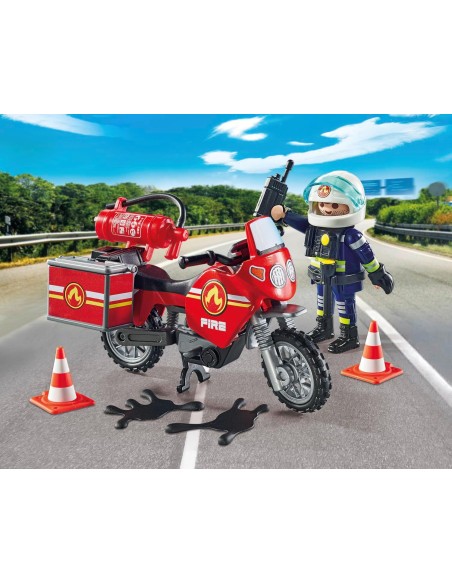 Playmobil 71466 Moto dei Pompieri – Veicolo di Emergenza con Personaggio PLA71466 Playmobil | Futurartshop.com