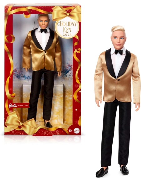 Barbie Signature Ken Magia delle Feste 2025 – Bambola da Collezione AGRJGK55 Mattel | Futurartshop.com