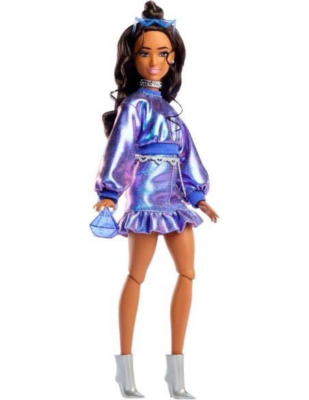 Barbie Deluxe Style 7 Doll with Blue Metallic Outfit AGRJFP42 Mattel | Futurartshop.com