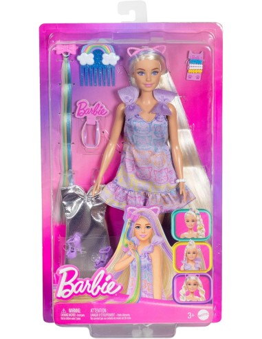 Barbie Fun & Fancy Capelli Lunghi Extension Abito Argento Accessori AGRJCT72 Mattel | Futurartshop.com