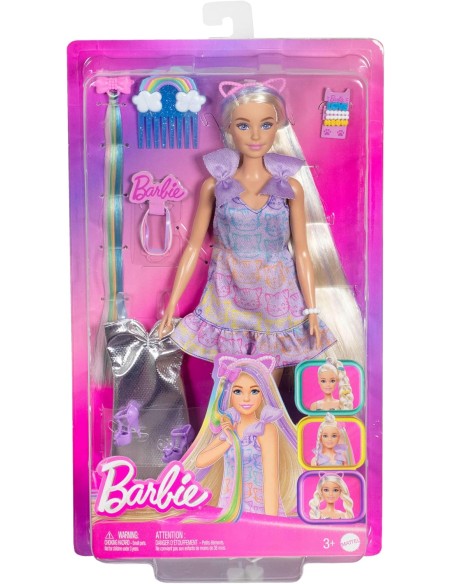 Barbie Fun & Fancy Long Hair Extensions Silver Dress Accessories AGRJCT72 Mattel | Futurartshop.com