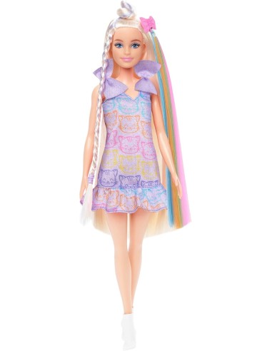 Barbie Fun & Fancy Long Hair Extensions Silver Dress Accessories AGRJCT72 Mattel | Futurartshop.com